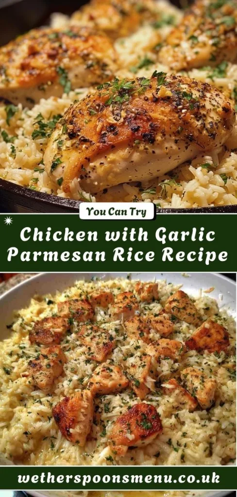 Chicken with Garlic Parmesan Rice Recipe