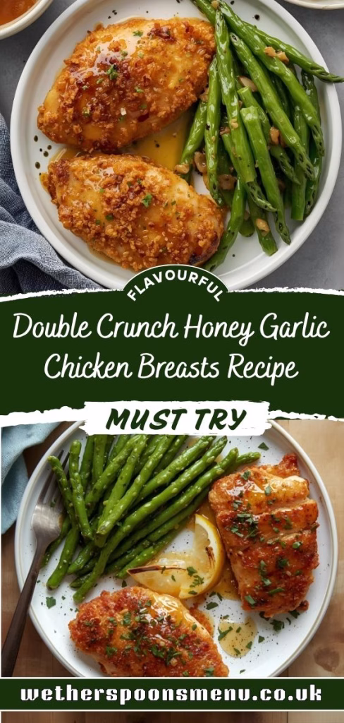 Double Crunch Honey Garlic Chicken Breasts Recipe