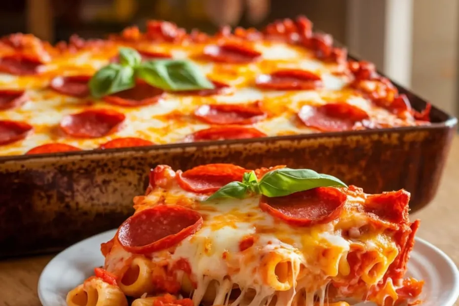 Easy Pizza Pasta Bake Recipe