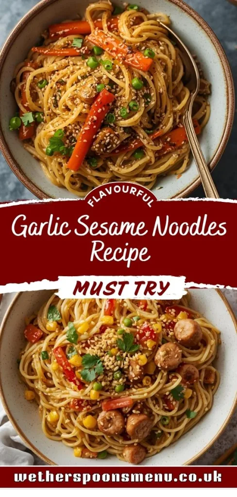 Garlic Sesame Noodles Recipe