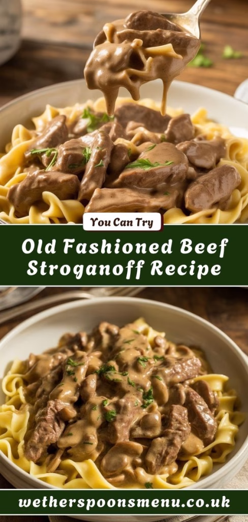 Old Fashioned Beef Stroganoff Recipe