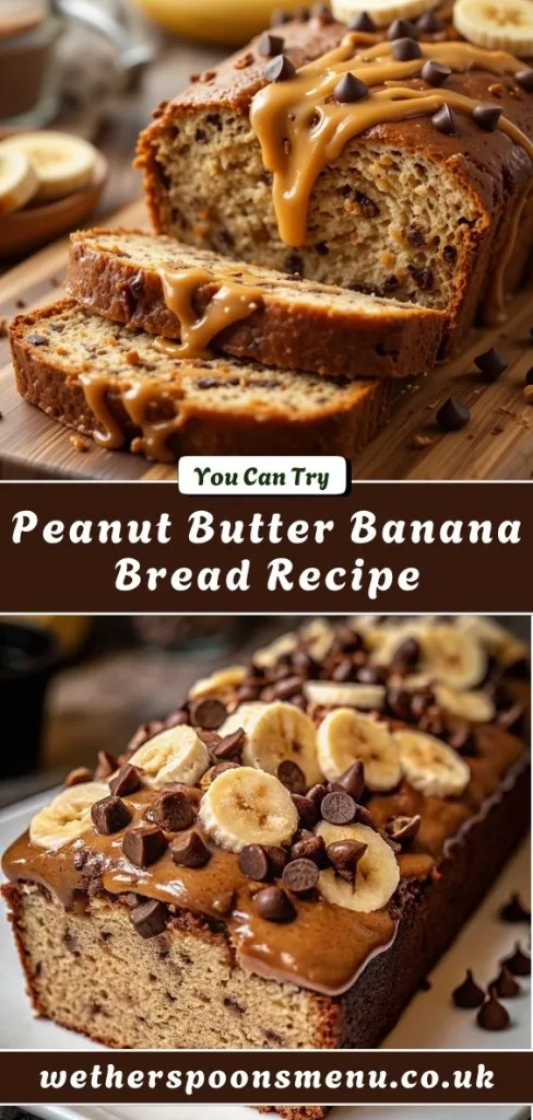 Peanut Butter Banana Bread Recipe
