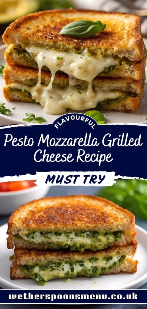 Pesto Mozzarella Grilled Cheese Recipe