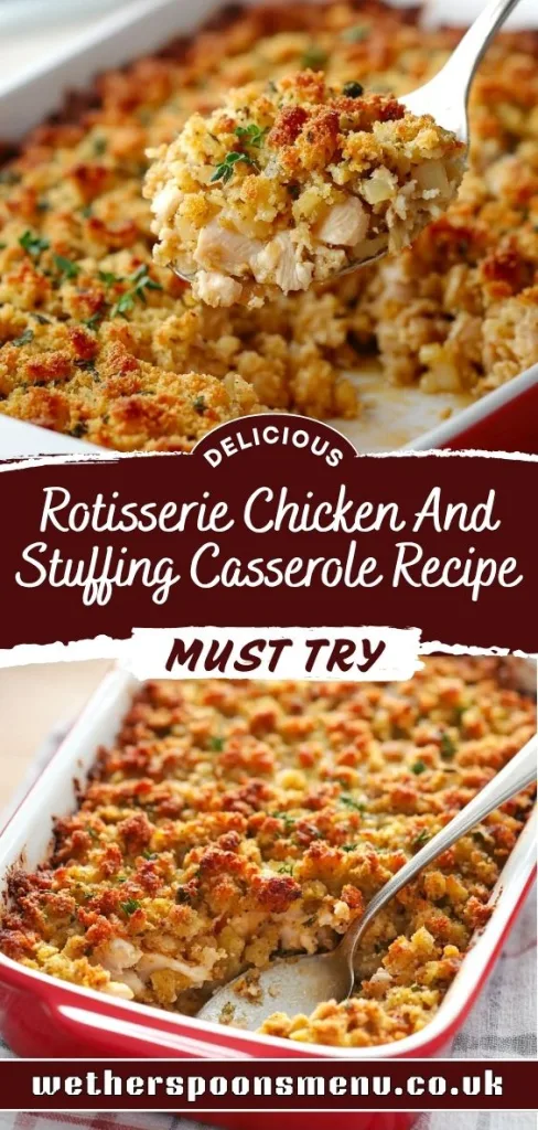 Rotisserie Chicken And Stuffing Casserole Recipe