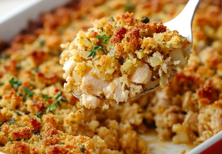 Rotisserie Chicken And Stuffing Casserole Recipe