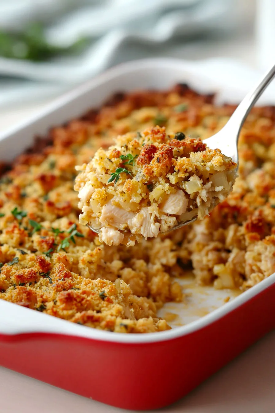 Rotisserie Chicken And Stuffing Casserole Recipe