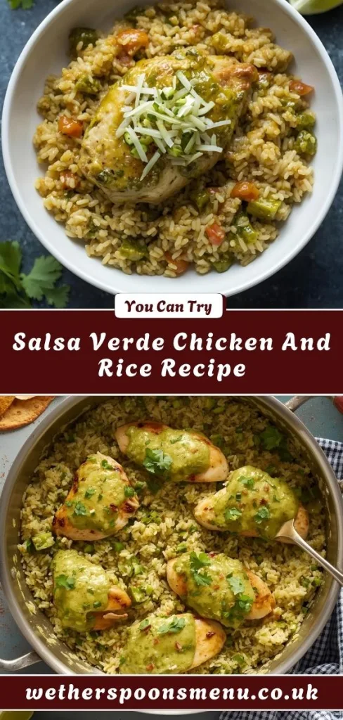 Salsa Verde Chicken And Rice Recipe