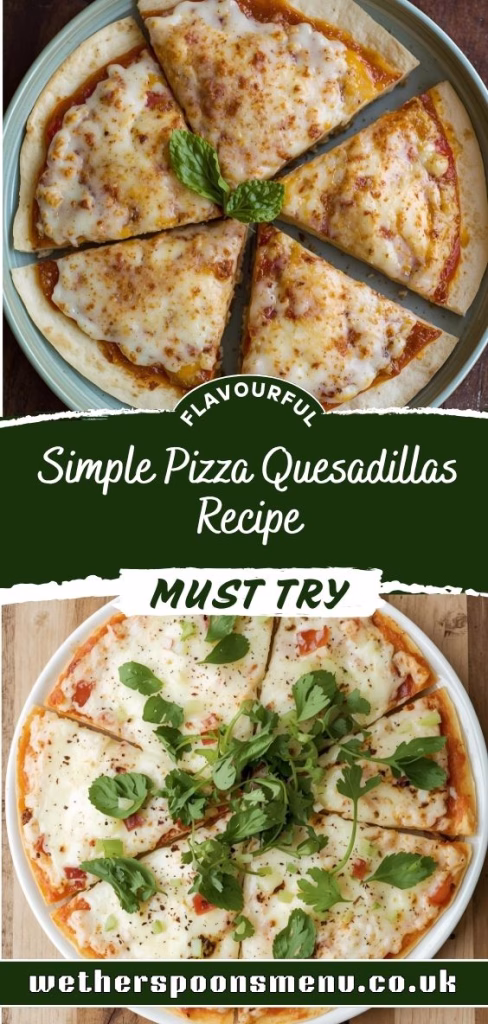 Simple Pizza Quesadillas Recipe