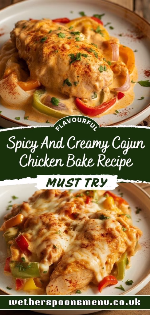 Spicy And Creamy Cajun Chicken Bake Recipe