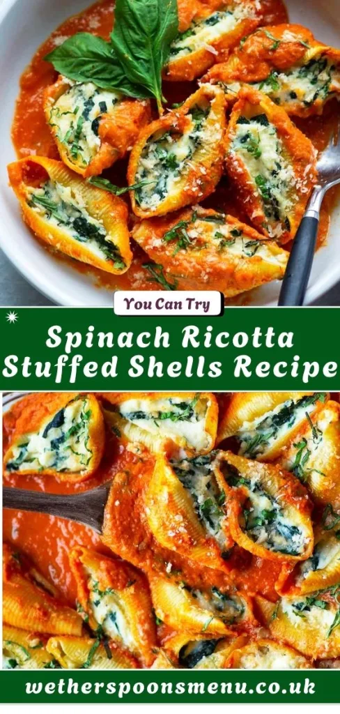 Spinach Ricotta Stuffed Shells Recipe