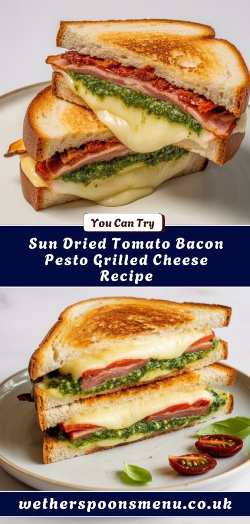 Sun Dried Tomato Bacon Pesto Grilled Cheese Recipe