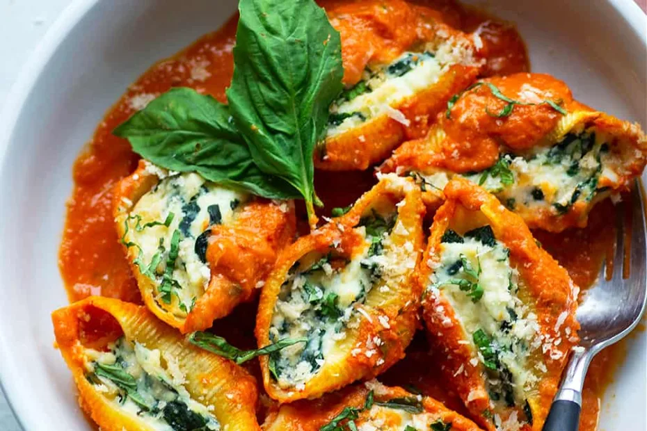 Spinach Ricotta Stuffed Shells Recipe