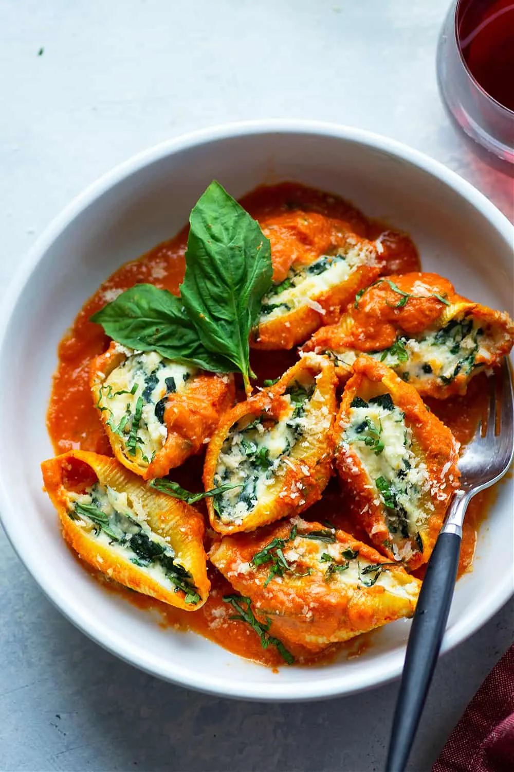 Spinach Ricotta Stuffed Shells Recipe