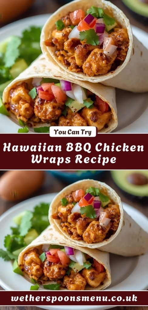 Hawaiian BBQ Chicken Wraps Recipe