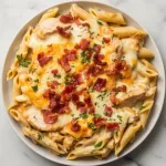 Chicken Bacon Ranch Baked Penne Recipe