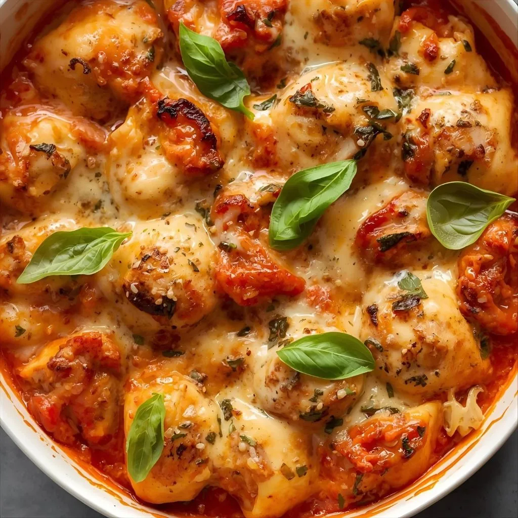 Cheesy Baked Tortellini Recipe