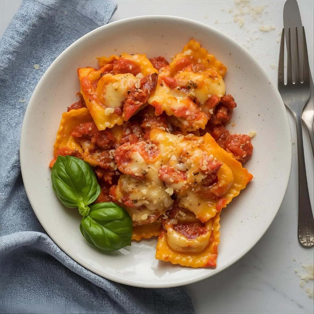 Cheesy Baked Tortellini Recipe