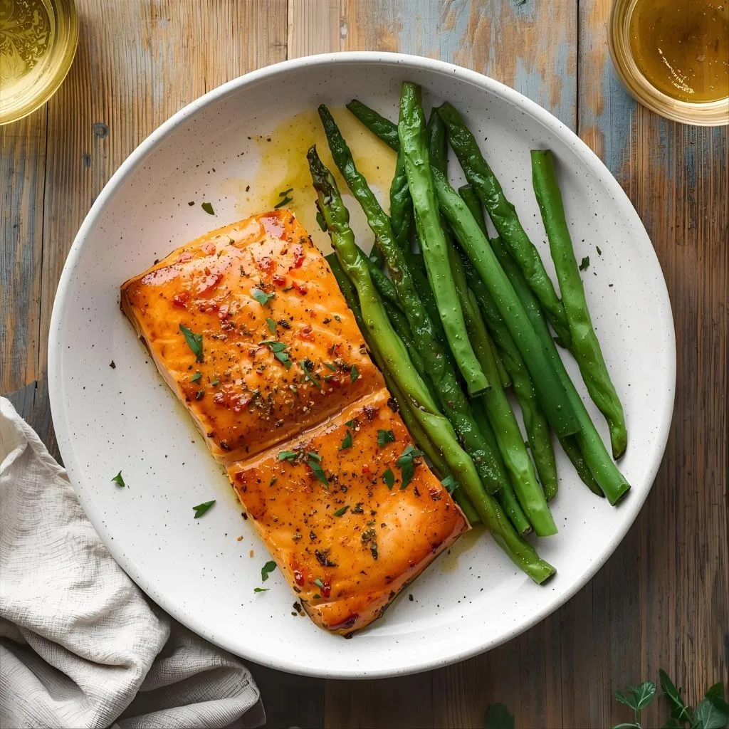 Air Fryer Honey Mustard Salmon Recipe