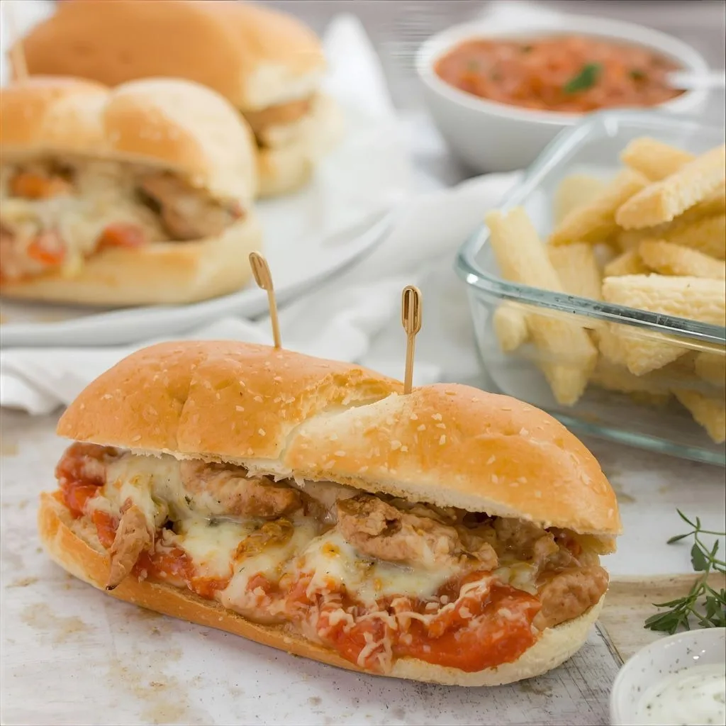 Chicken Parmesan Sub Sandwiches Recipe