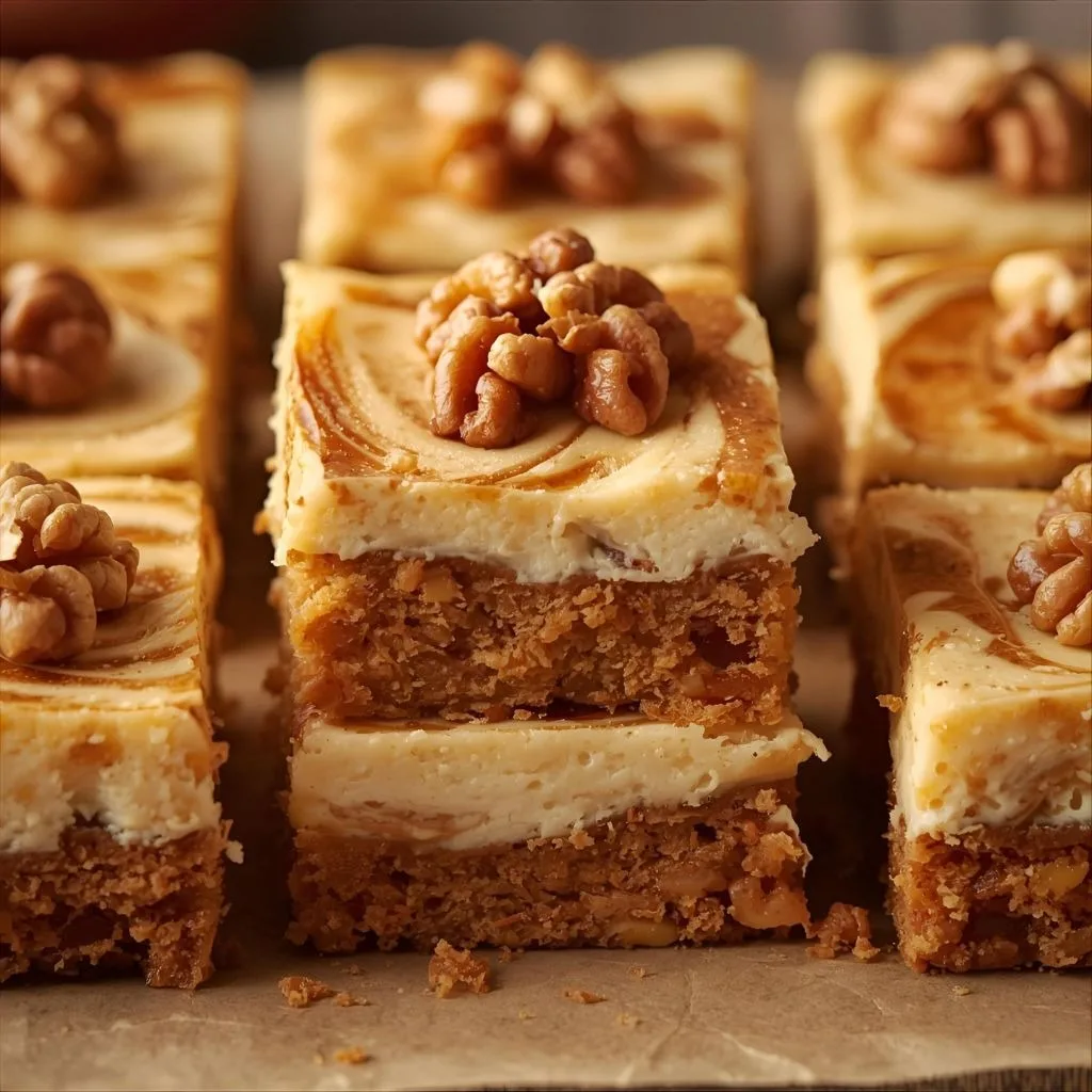 Carrot Cake Cheesecake Bars Recipe
