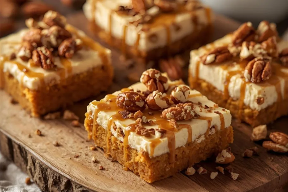 Carrot Cake Cheesecake Bars Recipe