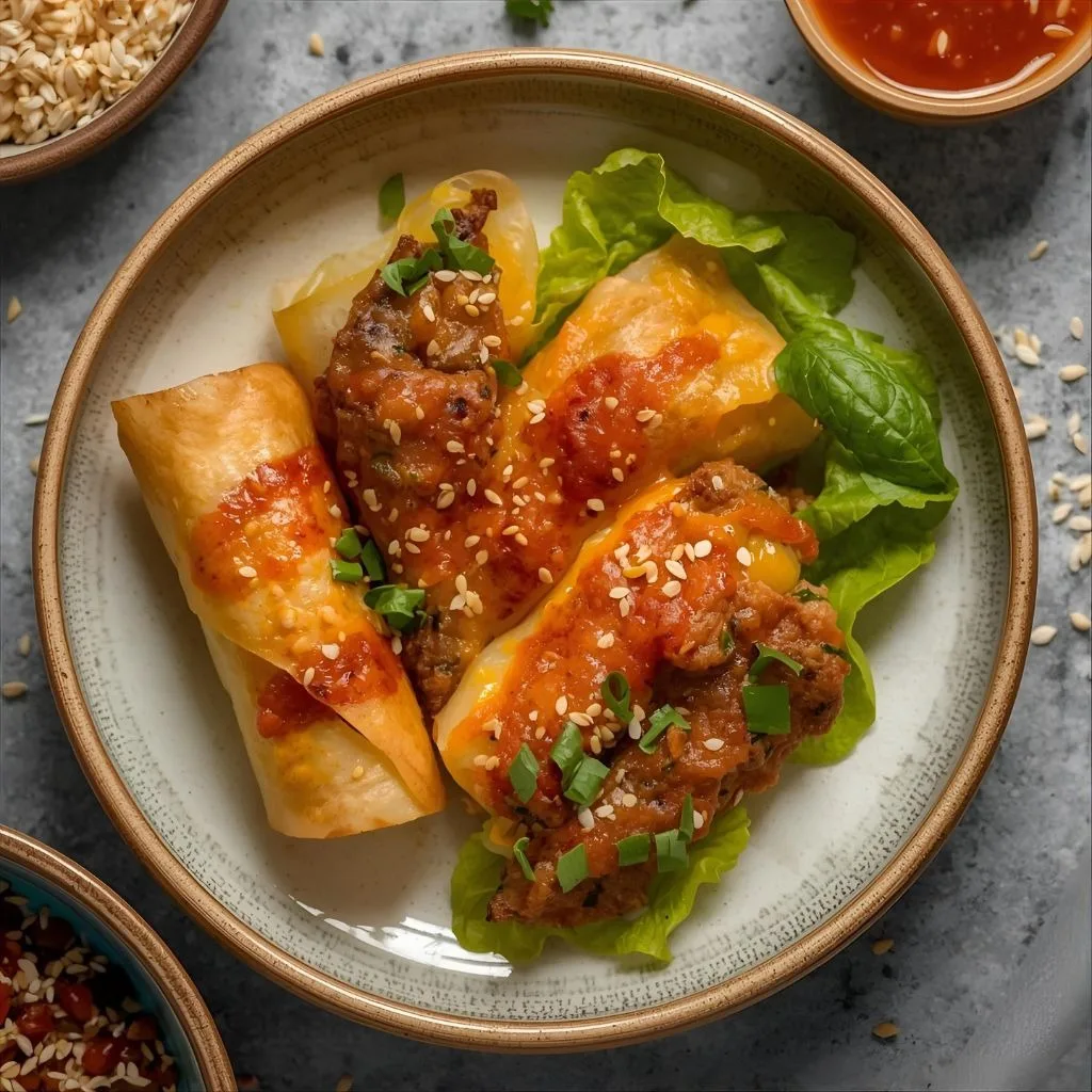 Cheeseburger Egg Roll Recipe