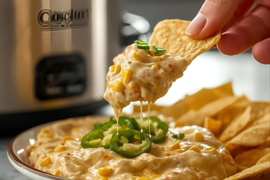 Crockpot Jalapeno Corn Dip Recipe