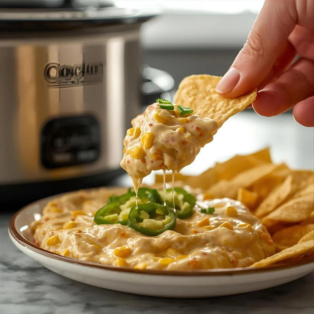 Crockpot Jalapeno Corn Dip Recipe