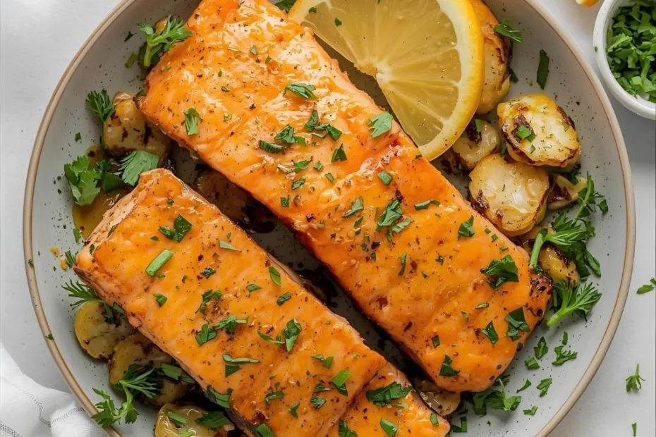 Air Fryer Honey Garlic Salmon Recipe