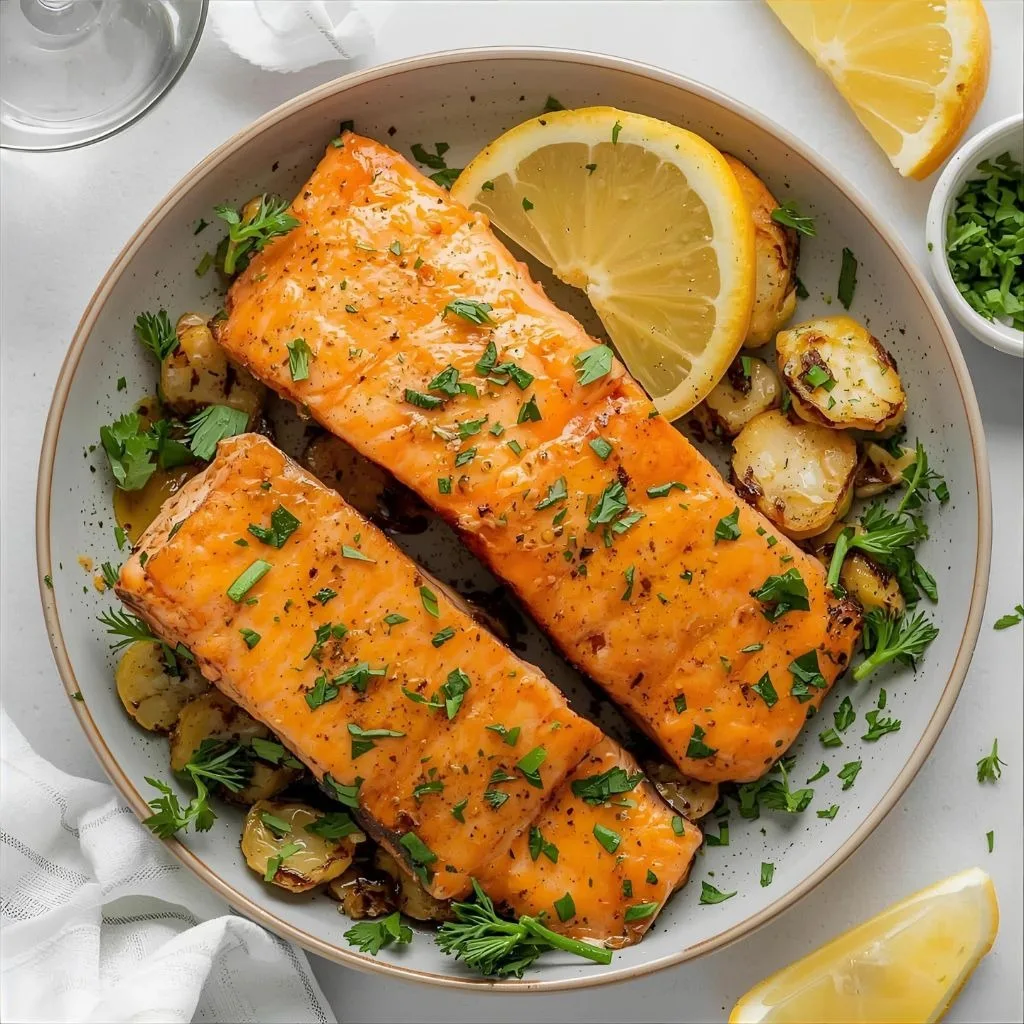 Air Fryer Honey Garlic Salmon Recipe