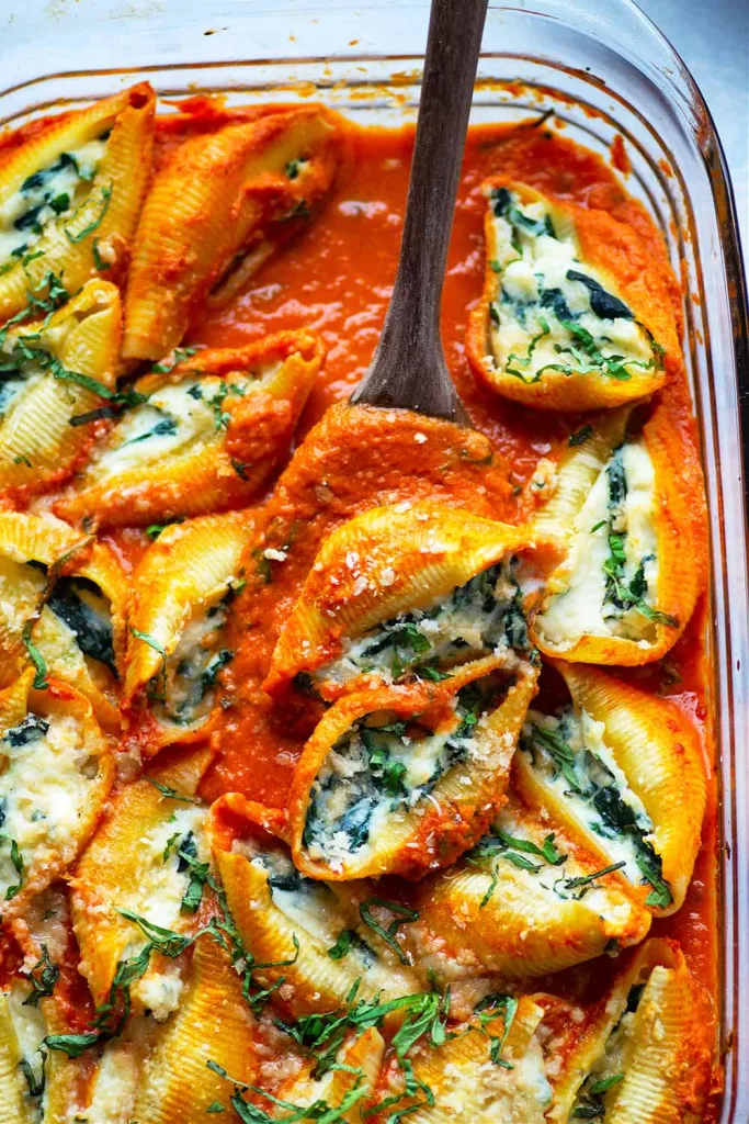 Spinach Ricotta Stuffed Shells Recipe