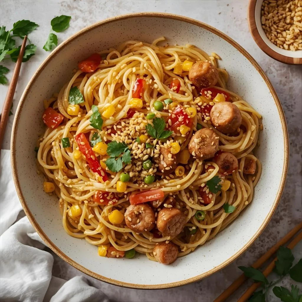 Garlic Sesame Noodles Recipe