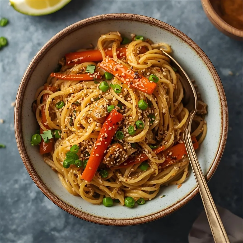 Garlic Sesame Noodles Recipe