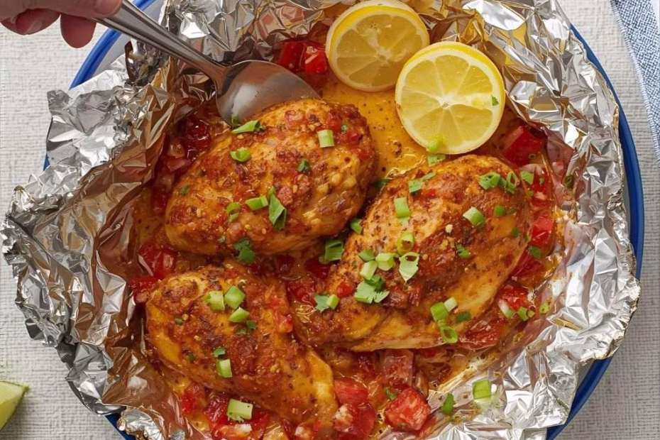 Santa Fe Chicken Foil Packets Recipe