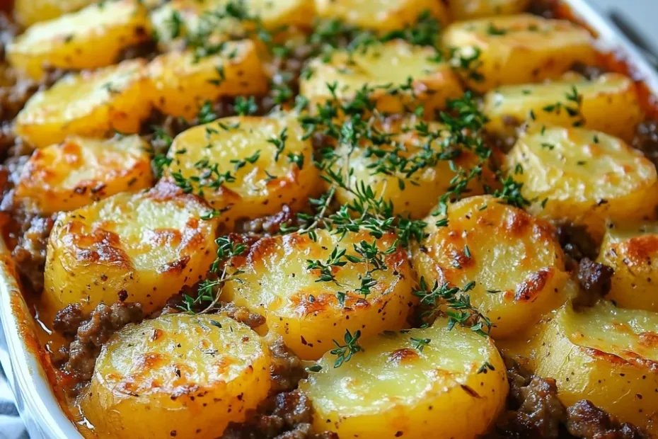 Hamburger Potato Casserole Recipe