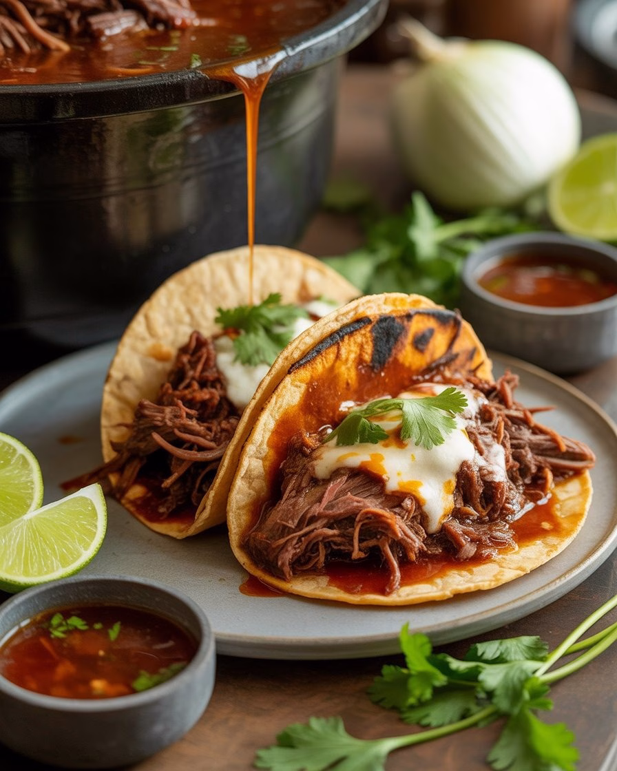 Crock Pot Birria Tacos Recipe