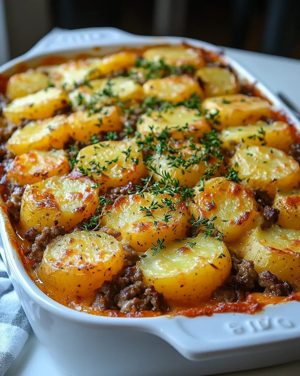 Hamburger Potato Casserole Recipe