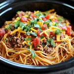 Crockpot Taco Spaghetti Recipe