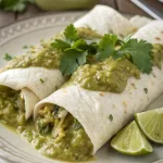 Smothered Green Chili Burritos Recipe