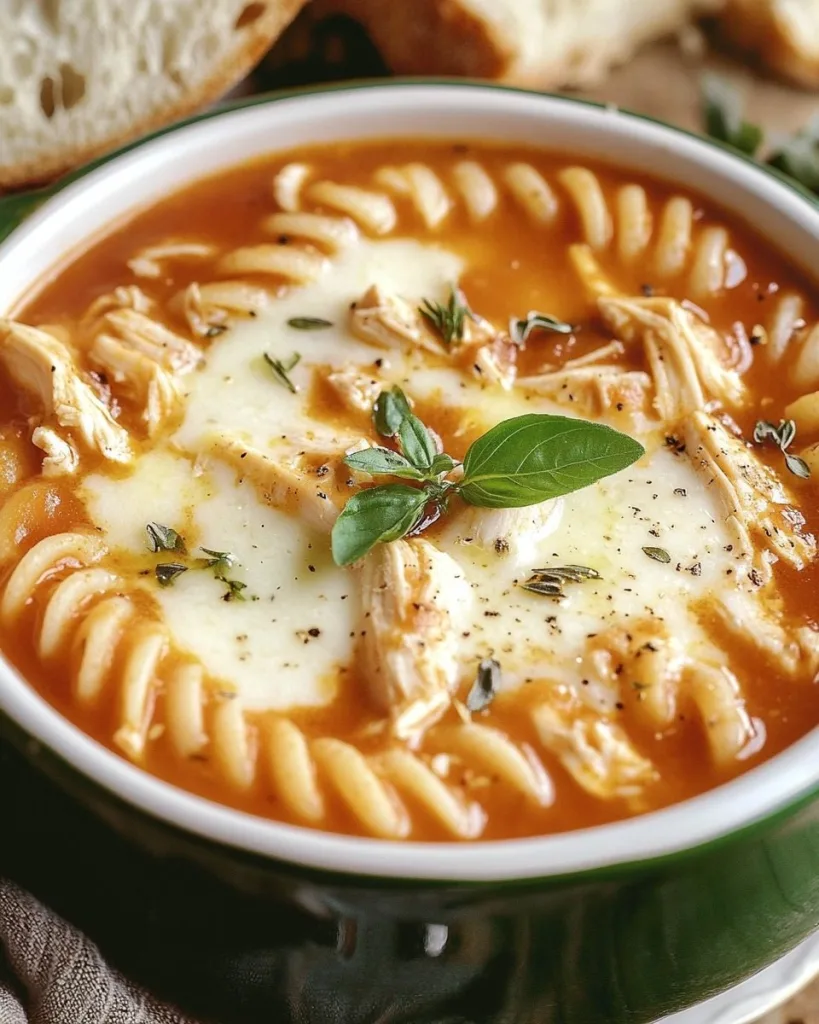 Crockpot Chicken Parmesan Soup Recipe