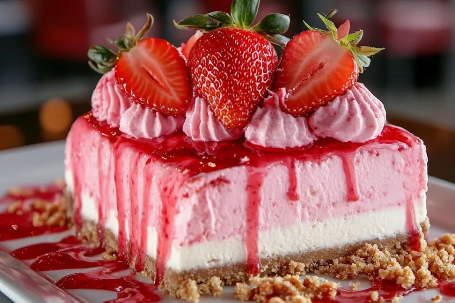 Strawberry Crunch Cheesecake Recipe