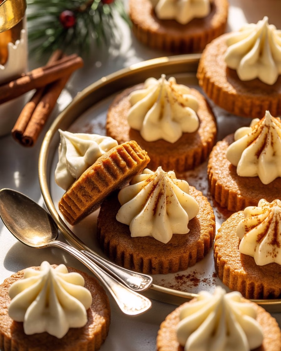 Festive Ginger Cheesecake Cookies Recipe