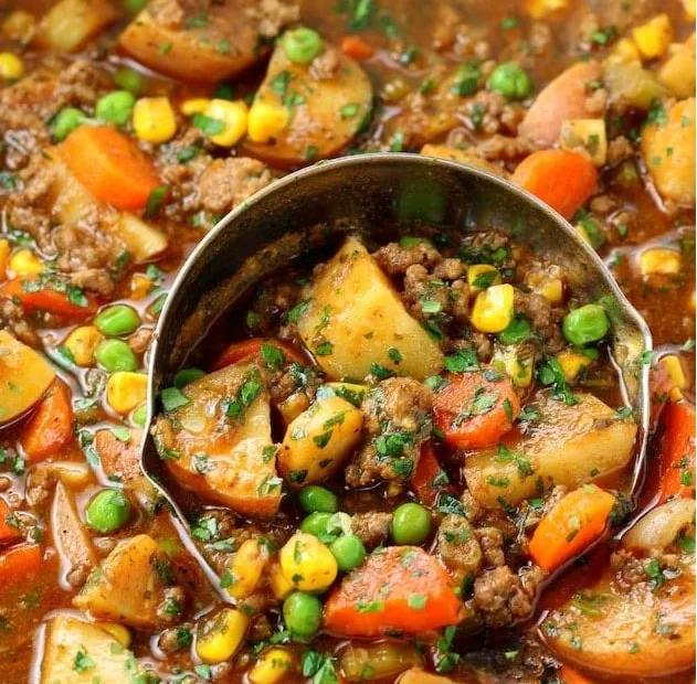 beef pot pie soup recipe