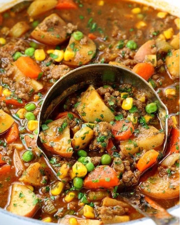 beef pot pie soup recipe