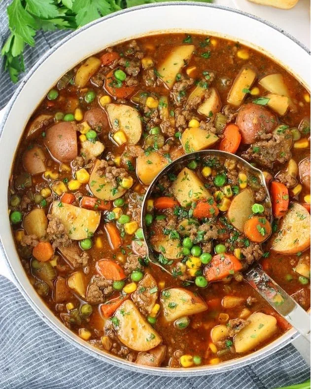 beef pot pie soup recipe