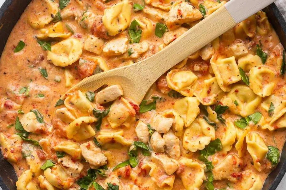 Chicken Taco Tortellini Skillet Recipe