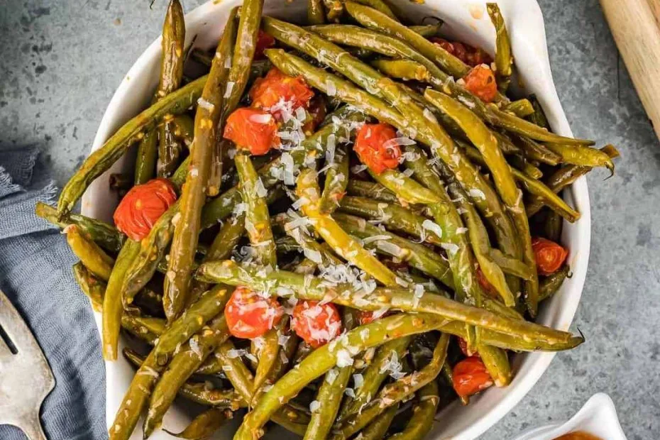 Roasted Parmesan Green Beans