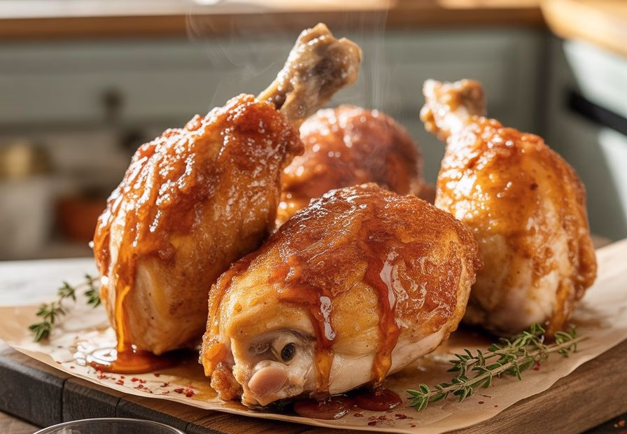 Baked Crunchy Hot Honey Chicken Recipe