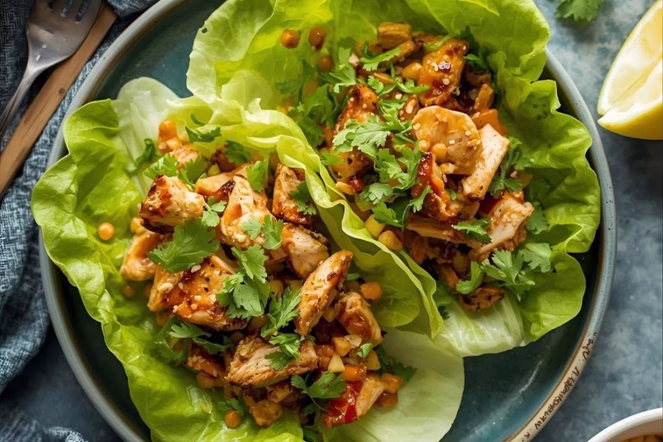 Asian Chicken Lettuce Wraps Recipe