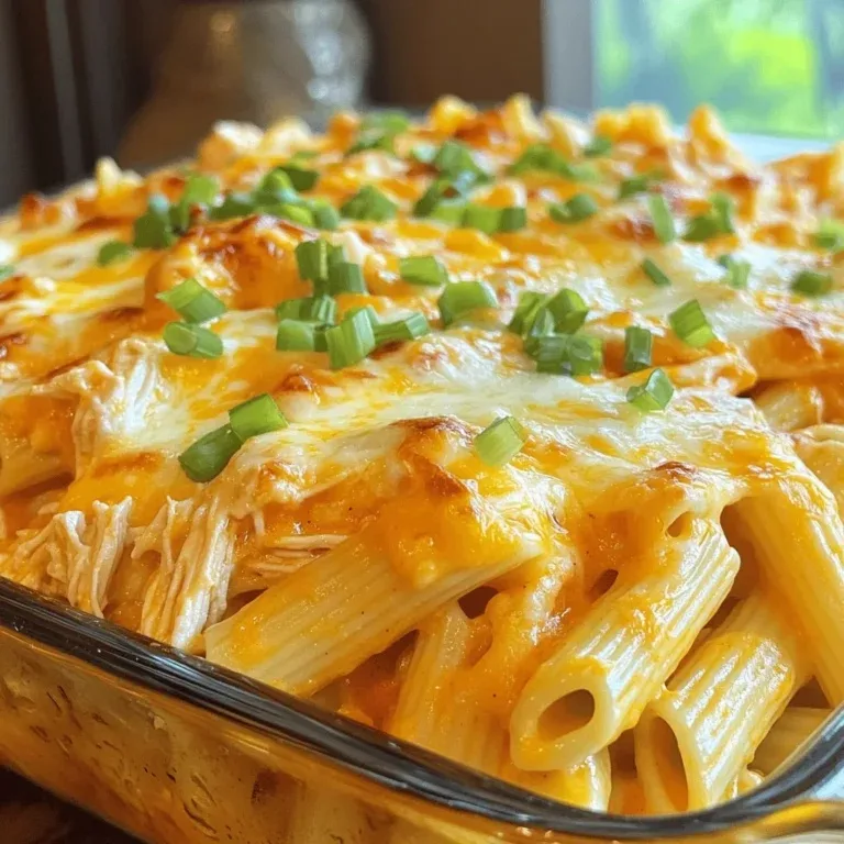 Buffalo Chicken Pasta Bake Recipe